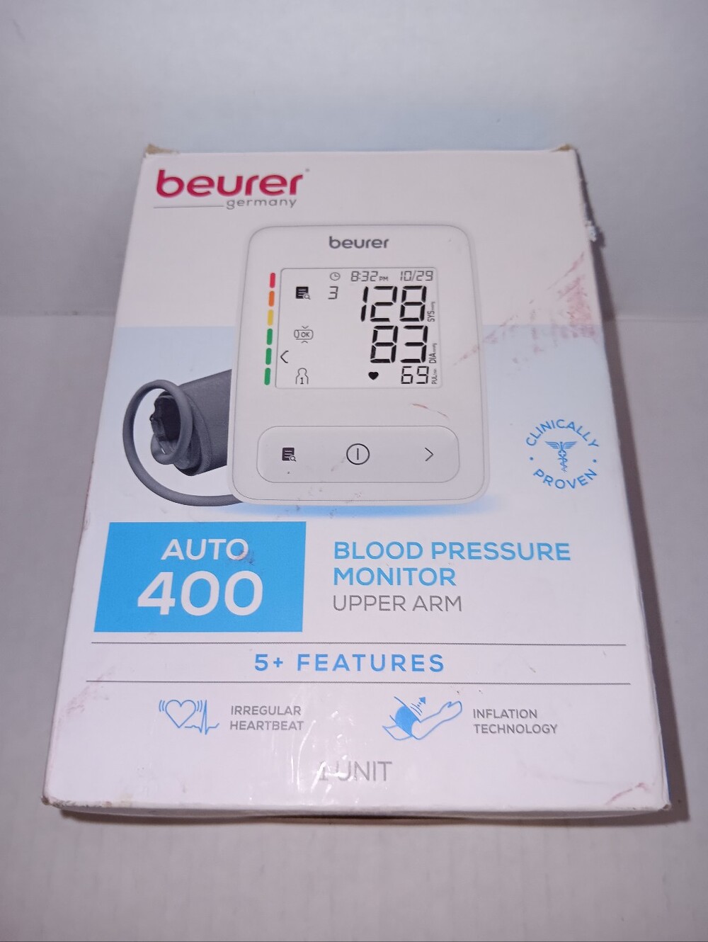 Beurer AUTO 400 Upper Arm Blood Pressure Monitor -1 Unit White